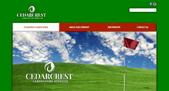 Desktop Screenshot of cedarcrestlandscaping.com