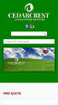 Mobile Screenshot of cedarcrestlandscaping.com