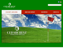 Tablet Screenshot of cedarcrestlandscaping.com